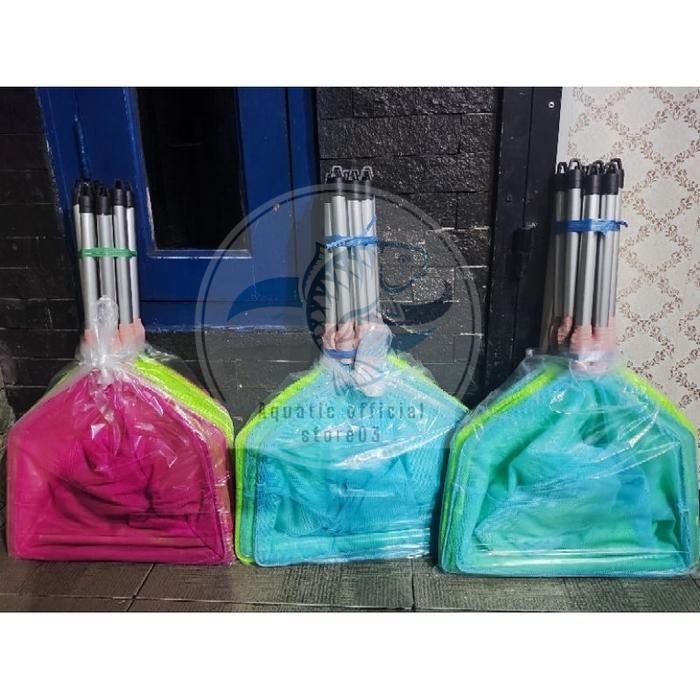 Serokan saringan ikan besar koi nila lele Gagang aluminium / serokan ikan besar / serokan ikan / ser