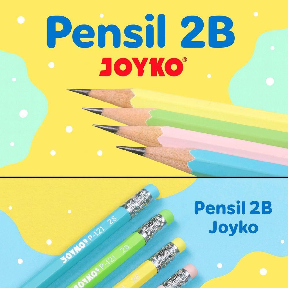 

Pensil 2B JOYKO dengan Penghapus – Tebal, Kuat & Nyaman untuk Menulis Stationery