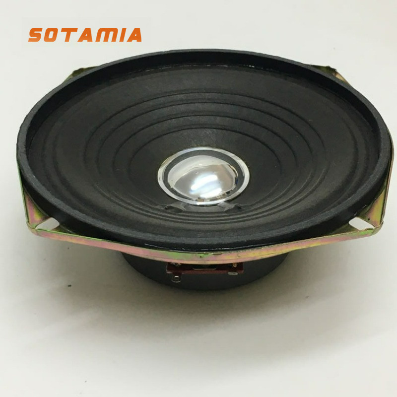 SOTAMIA 2Pcs 5.3 Inch Audio Full Range Speaker 5.7 Ohm 12W Full Paper Diaphragm Loudspeaker DIY Home