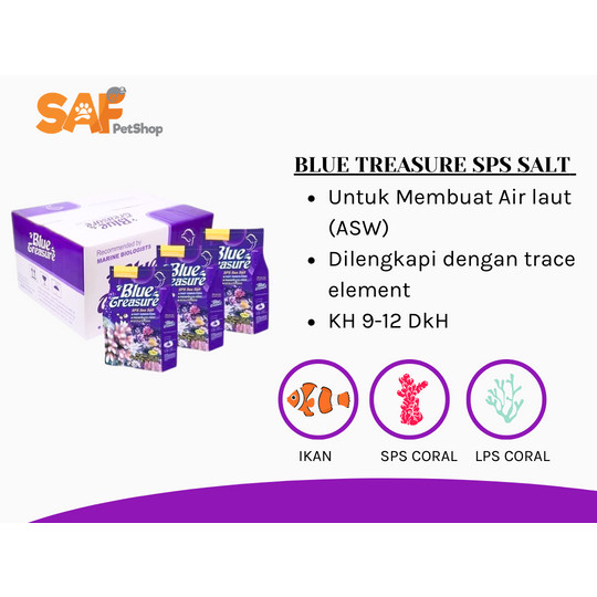 BLUE TREASURE GARAM AIR LAUT 6.7 KG GARAM ASW BUAT AIR LAUT