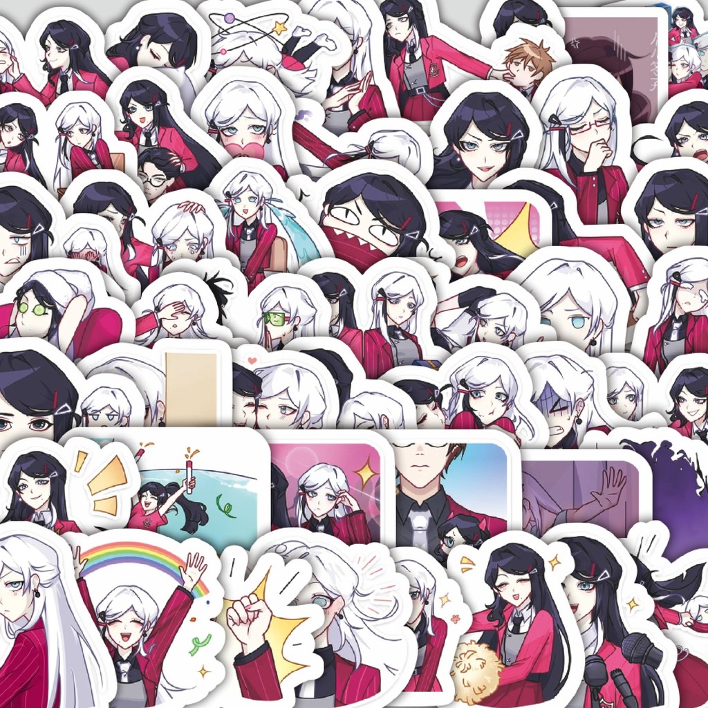 

Stiker Cutting Pack Stiker Kartun Twins Vee & Kate Isi 100Pcs Series Aesthetic Lucu Keren Untuk Koper Bahan Vynil