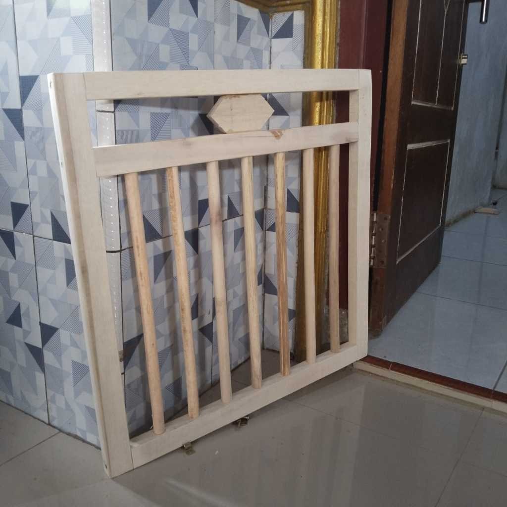 Pagar Pembatas bayi Pintu Pengaman Anak,Penghalang Bayi – Bahan Kayu Custom JOO82