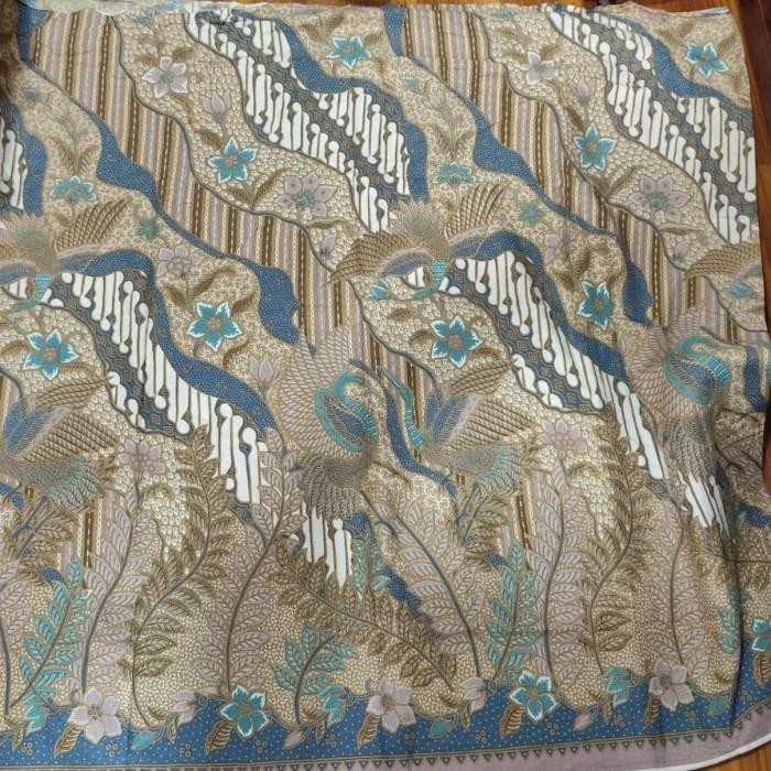 kain batik dobby warna biru muda