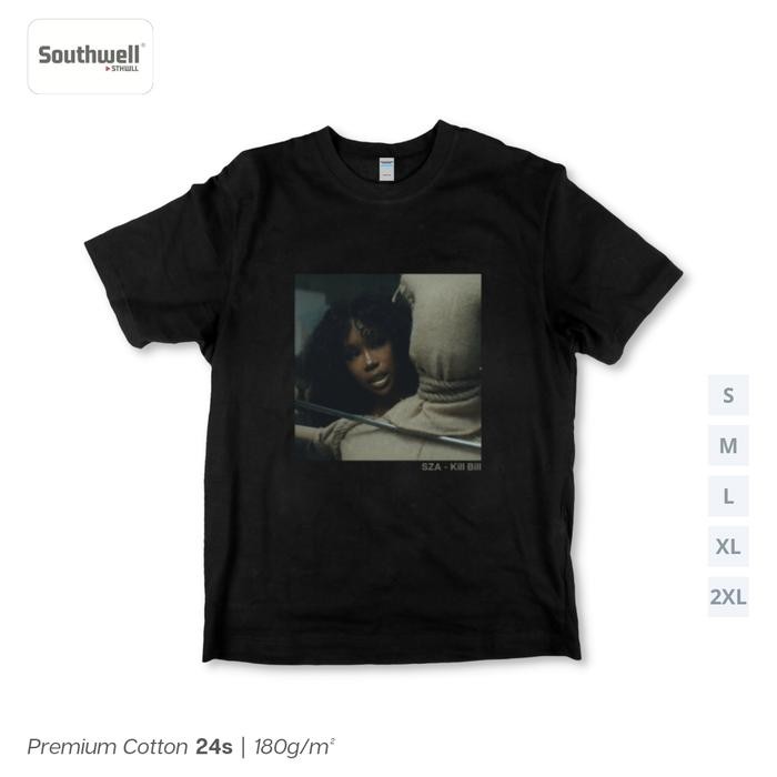 (COD) (T-shirt) SZA - Kill Bill - Hitam, S
