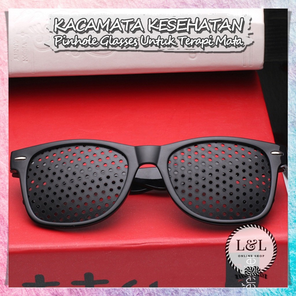 Kacamata Terapi Minus Plus Silinder Pinhole Glasses Kacamata Kesehatan Therapy Contact Lens