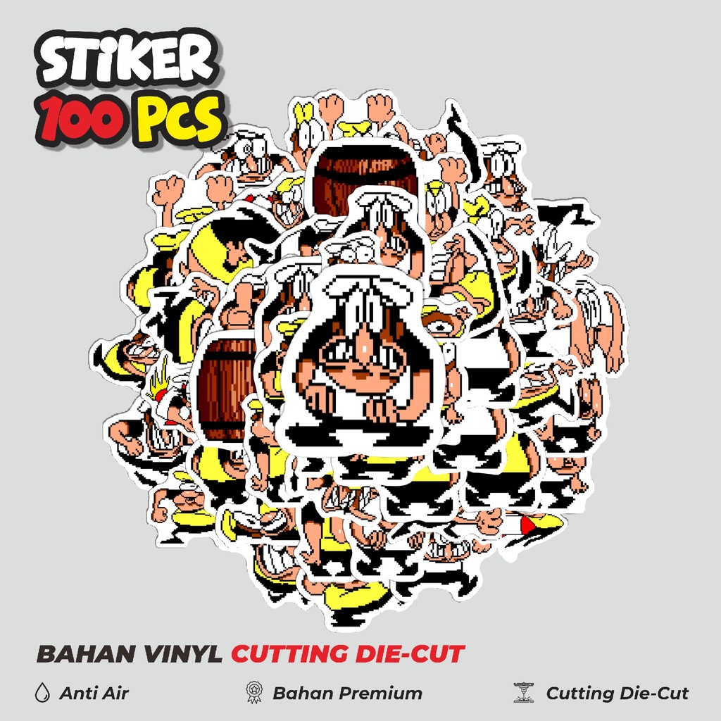 

Terbaru! 50 pcs Pizza T Pepi V15 Dekorasi Lucu Kreatif untuk Notebook, Skateboard, HP