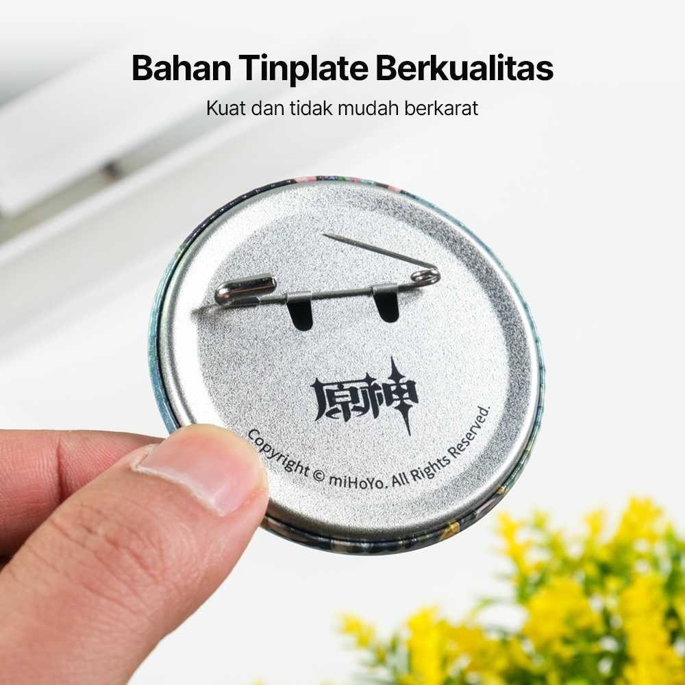 LCMNCLL YWZL Pin Bros Karakter Genshin Impact Background Theme Can Badge - YZ015