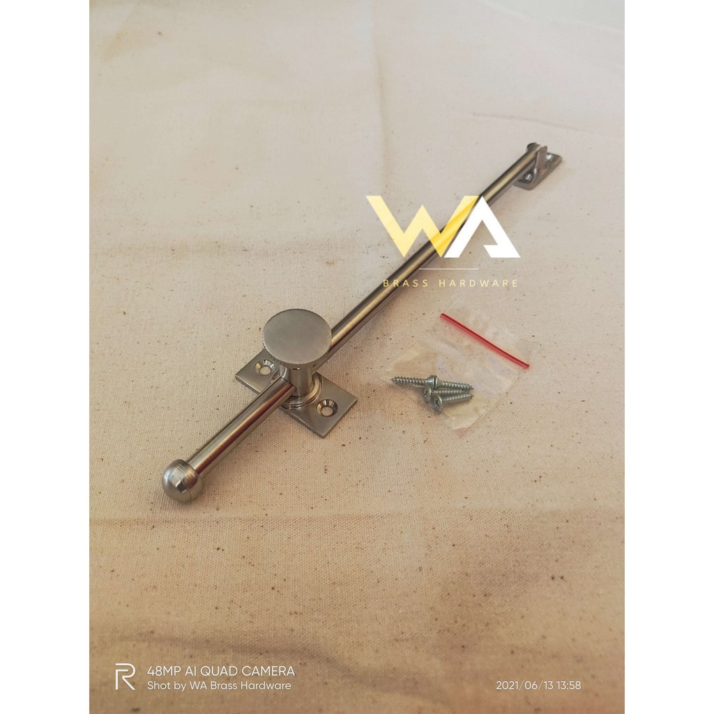 Lamskar Ramskar Pipa Solid Bulat Tebal Hak Angin Penahan Jendela