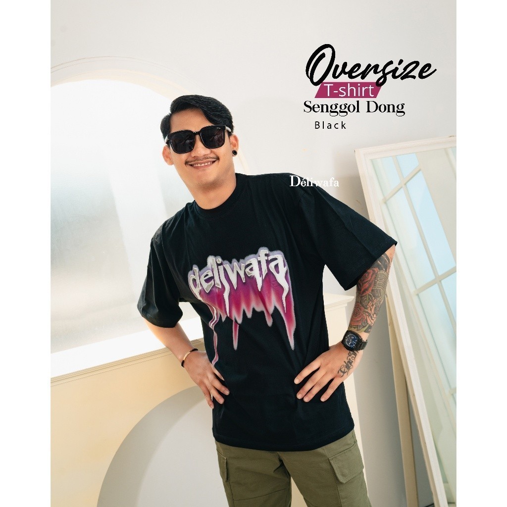 Original Deliwafa -  Unisex T-shirt Deliwafa Senggol Dong kaos lengan pendek
