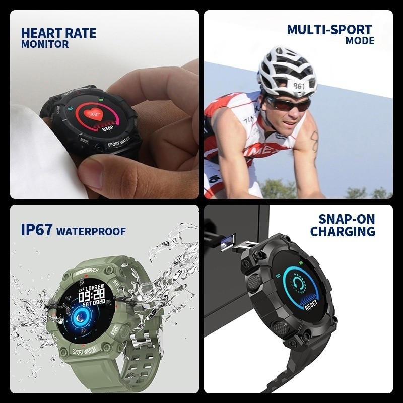 [SJM] SmartWatch FD68 Pria Wanita Jam Tangan Pintar Astronaut Watch Face Bluetooth Heart Rate Tahan 