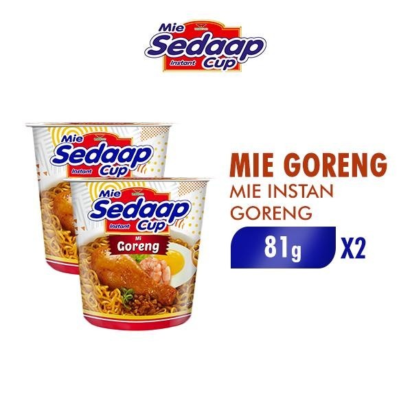 

Sedaap Cup Mie Instan Goreng 81 gr x 2 pcs