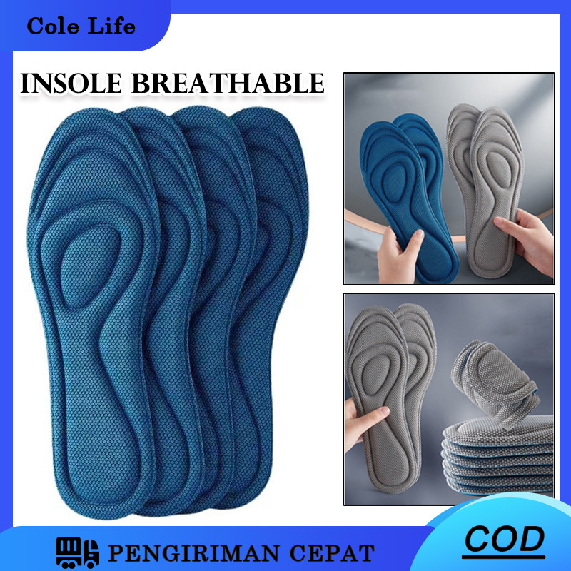 Alas Kaki Insole Empuk Breathable Sweat Absorbing Antibacterial / Alas Sepatu / Busa Sepatu Empuk