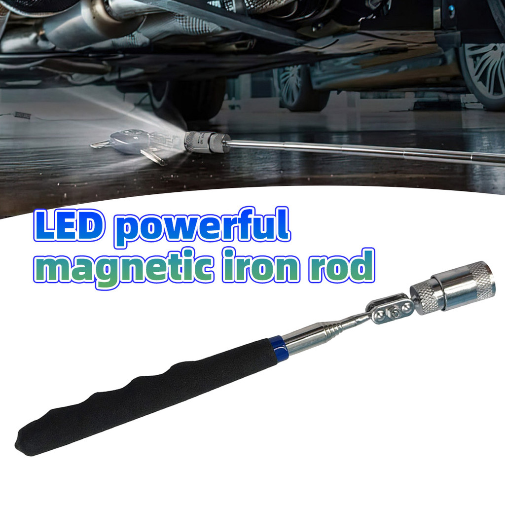 1PC Batang magnetik stick Desain magnet yang kuat dengan lampu LED Penjepit magnet yang kuat dan mud