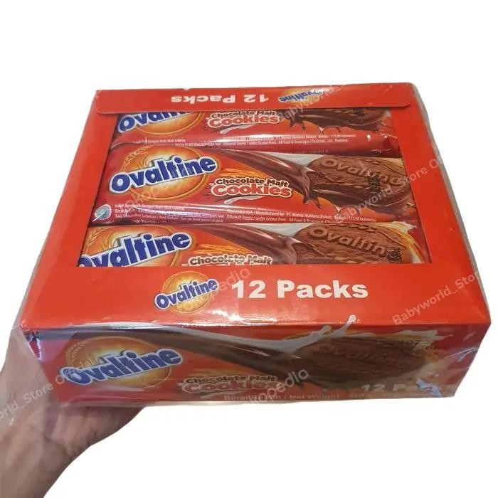 

Ovaltine Chocolate Malt Cookies Biskuit Coklat Per Box ( Isi 12 Pack )