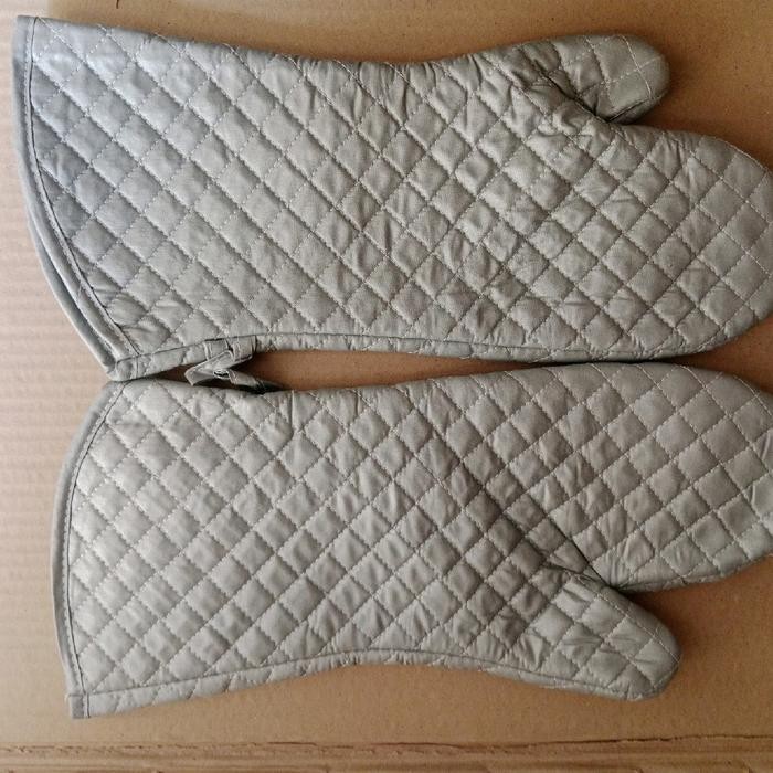 Sarung Tangan Oven warna Silver 2pc (38cm) - besar (38cm) Promo 