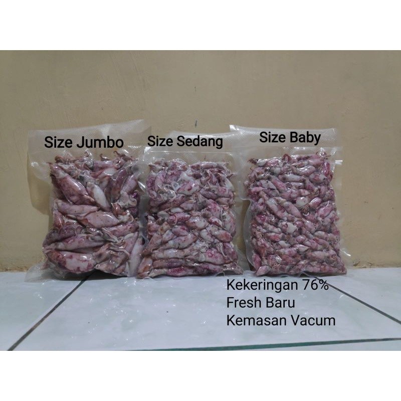

Sotong / Cumi / Cumi Asin / Cumi Rebus 500 Gram Size Jumbo|Sedang|BabyMurah