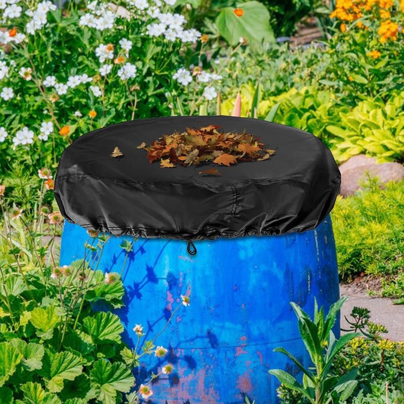 55 Gallon Drum Cover with Stretchable Adjustable Drawstring Stretchable Adjustable Drum Cover Storag