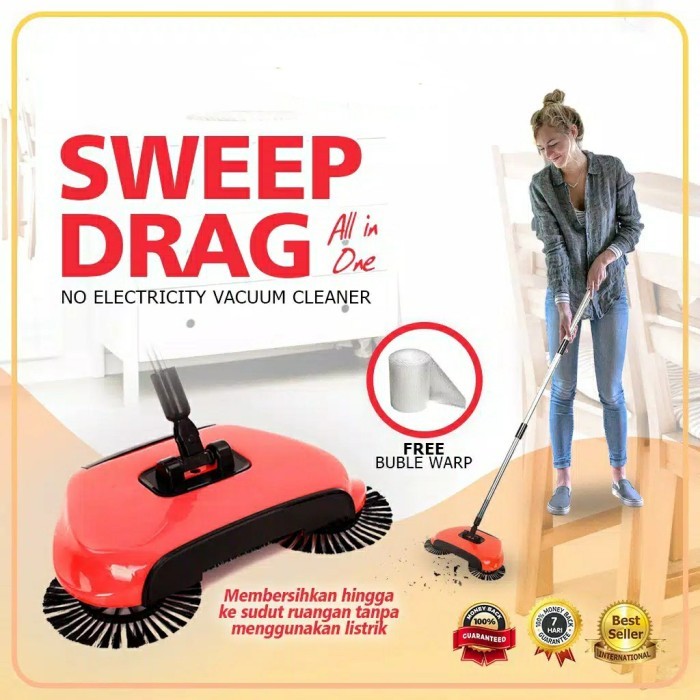 Sapu lantai Elektrik Super Boom / Sapu otomatis Praktis Dan modern