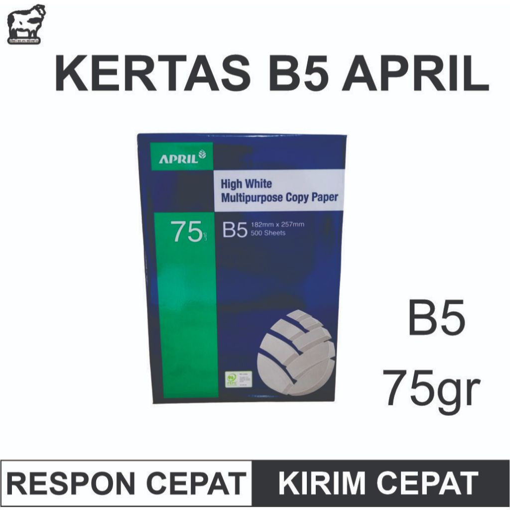 

Kertas HVS April B5 75 gram 250 lbr Untuk Print Buku Sekolah, Diktat, Buku Kampus, Cetak Dokumen