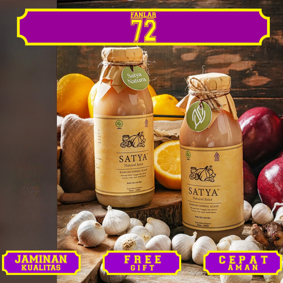

SATYA Natural Juice (PAKET 2 Botol) Jus Bawang Putih Tunggal BPOM TR