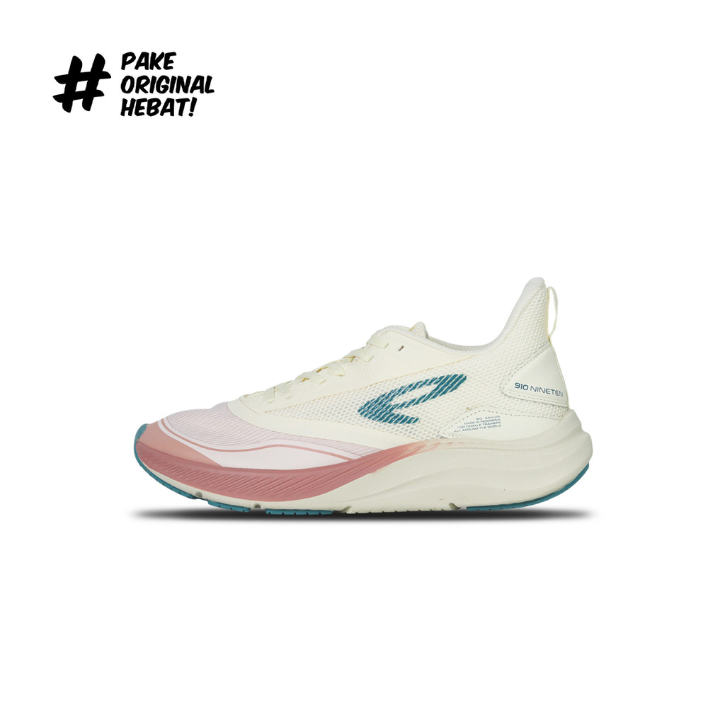 910 Nineten Sepatu Running Women Sakura - Putih/Pink