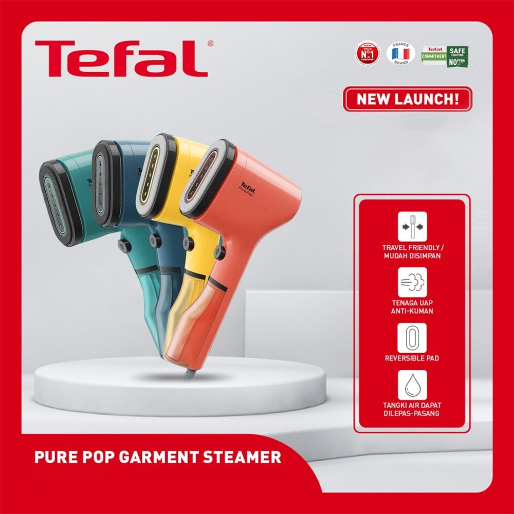 Tefal Handheld Steamer / Setrika Uap Pure Pop Garment Steamer