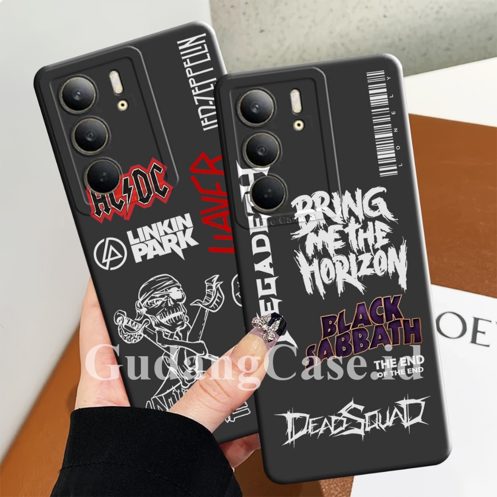 Silikon Untuk Realme C71 / Realme C75 / Realme C75X Case Procamera Motif Stiker Kekinian