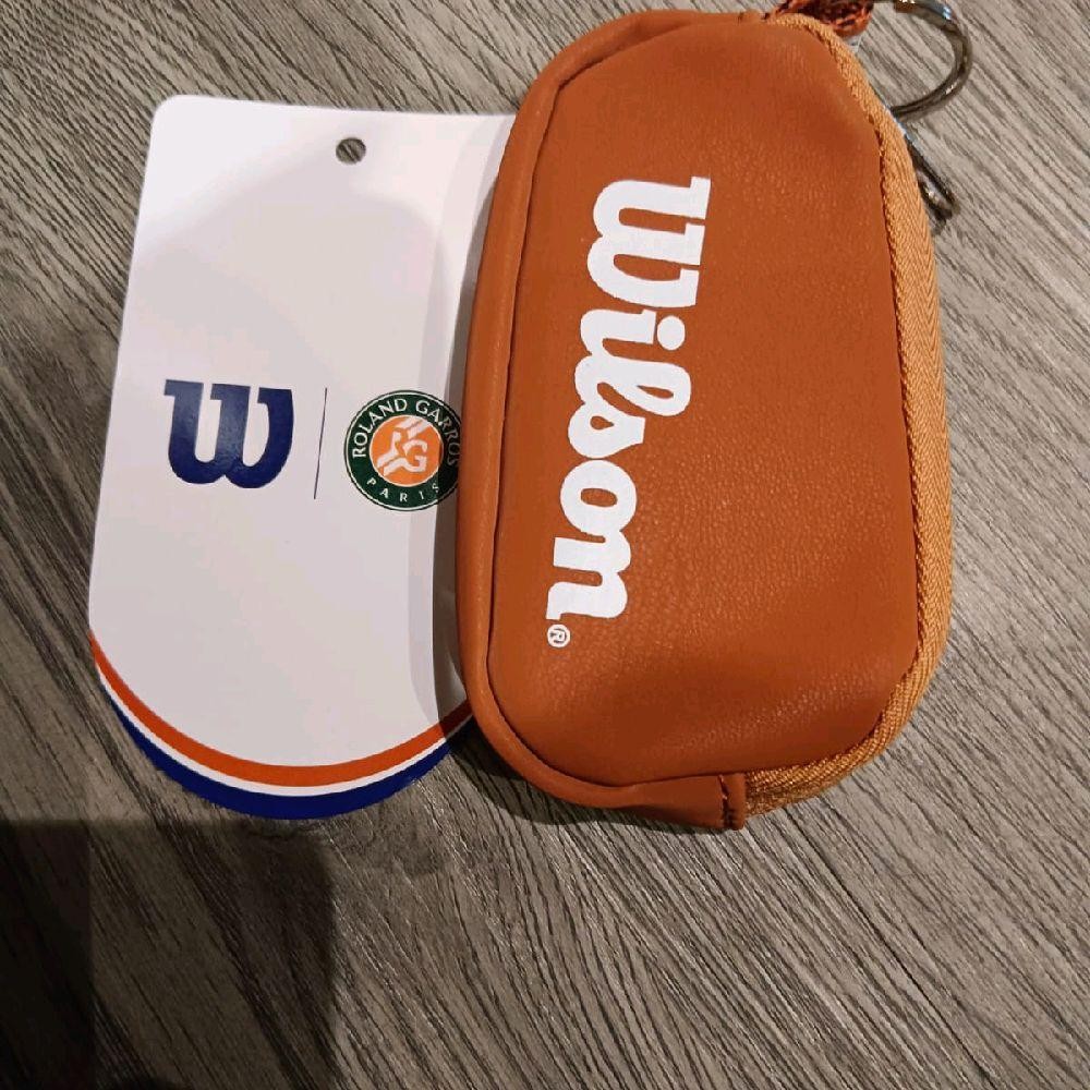 wilson roland garros gantungan kunci tas mini coklat roland garros miniature gantungan aksesoris tas