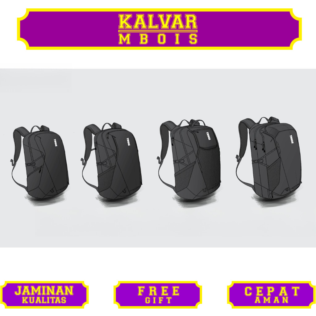 THULE Backpack EnRoute 4 Tas Ransel Tas Laptop Outdoor Original Sekolah Kuliah