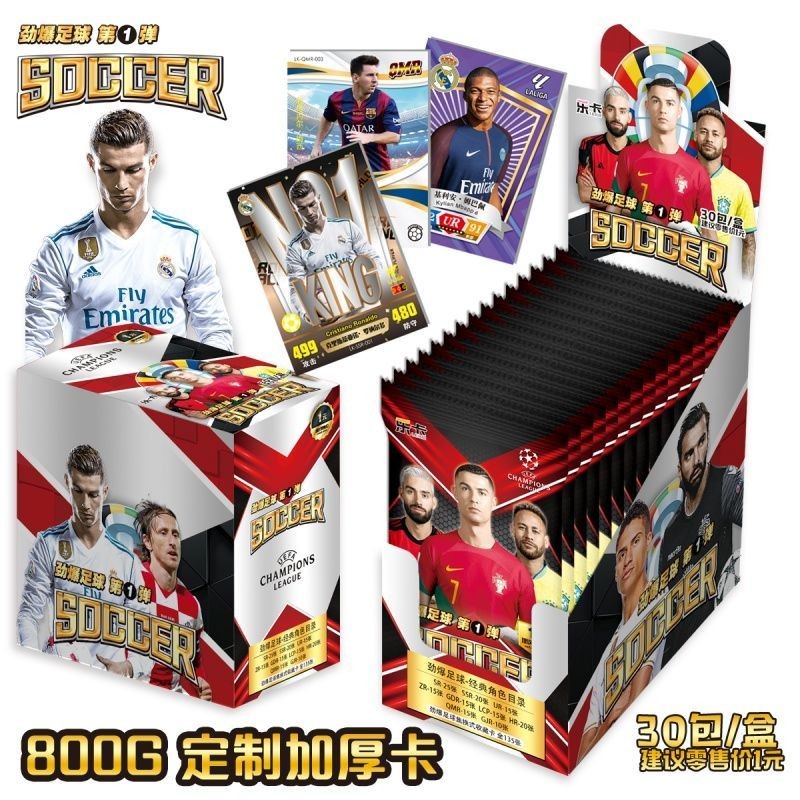 Kartu Sepak Bola Nezha Merchandise Piala Dunia Messi Mbappe Ronaldo Sekolah Dekat Penjualan Panas Ka