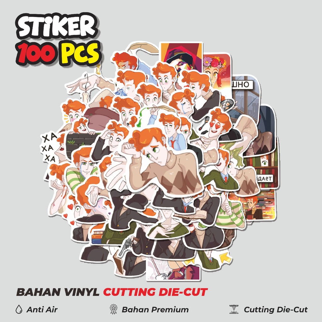 

Terbaru! 50 pcs Stiker Eliot Chap Dekorasi Lucu Kreatif untuk Notebook, Skateboard, HP