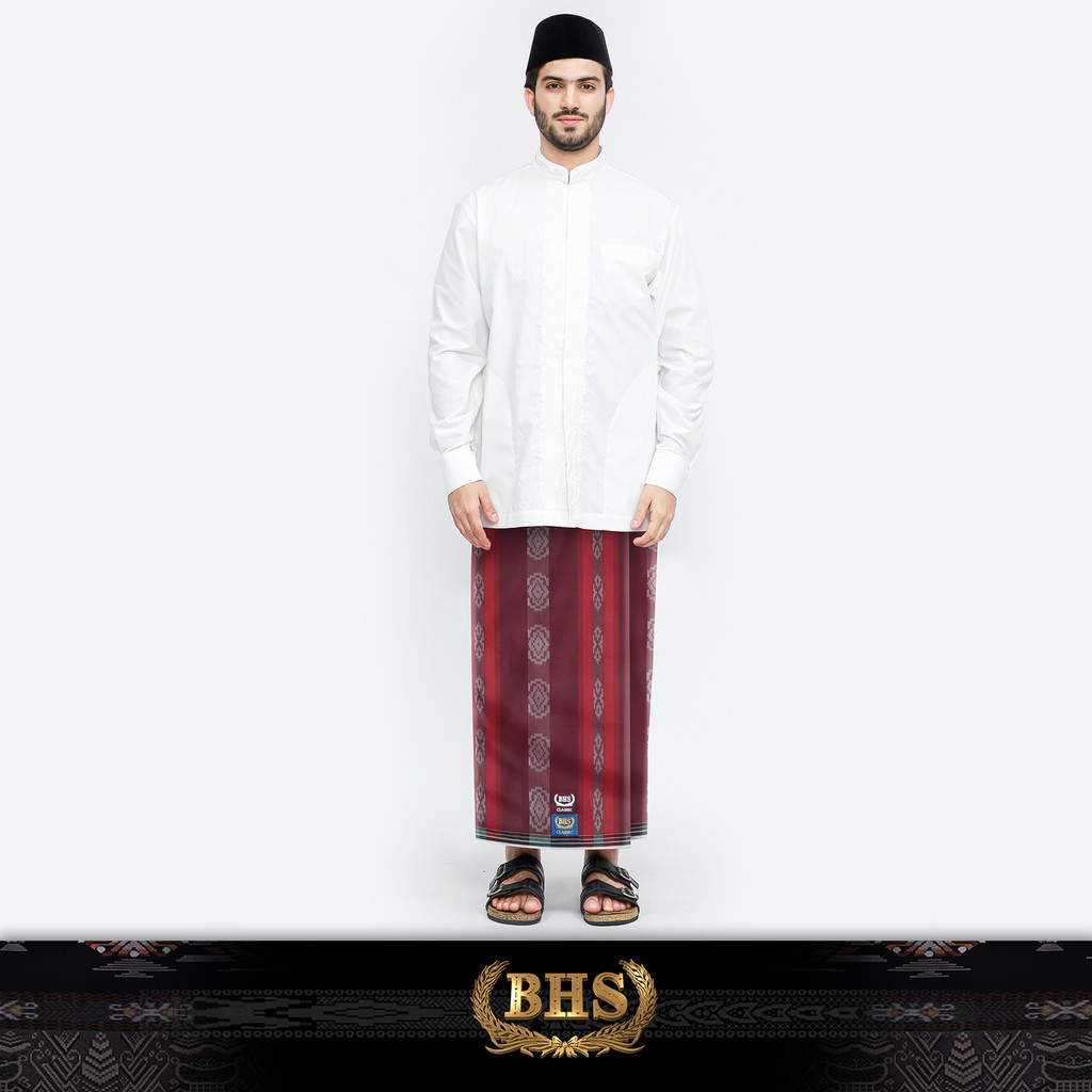 Sarung BHS Classic Gold Motif C44 DKA SJ Merah