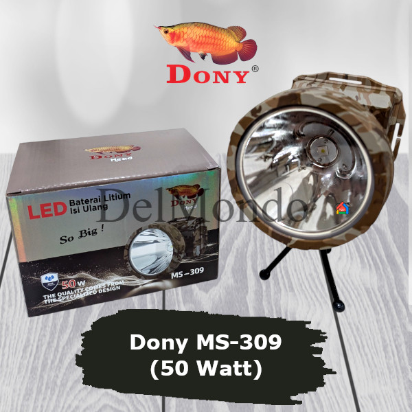 PromoSenter Kepala Dony MS-309 SO BIG (50 Watt) / Dony Senter Kepala MS309 / MS 309 (Gratis Tripod) 