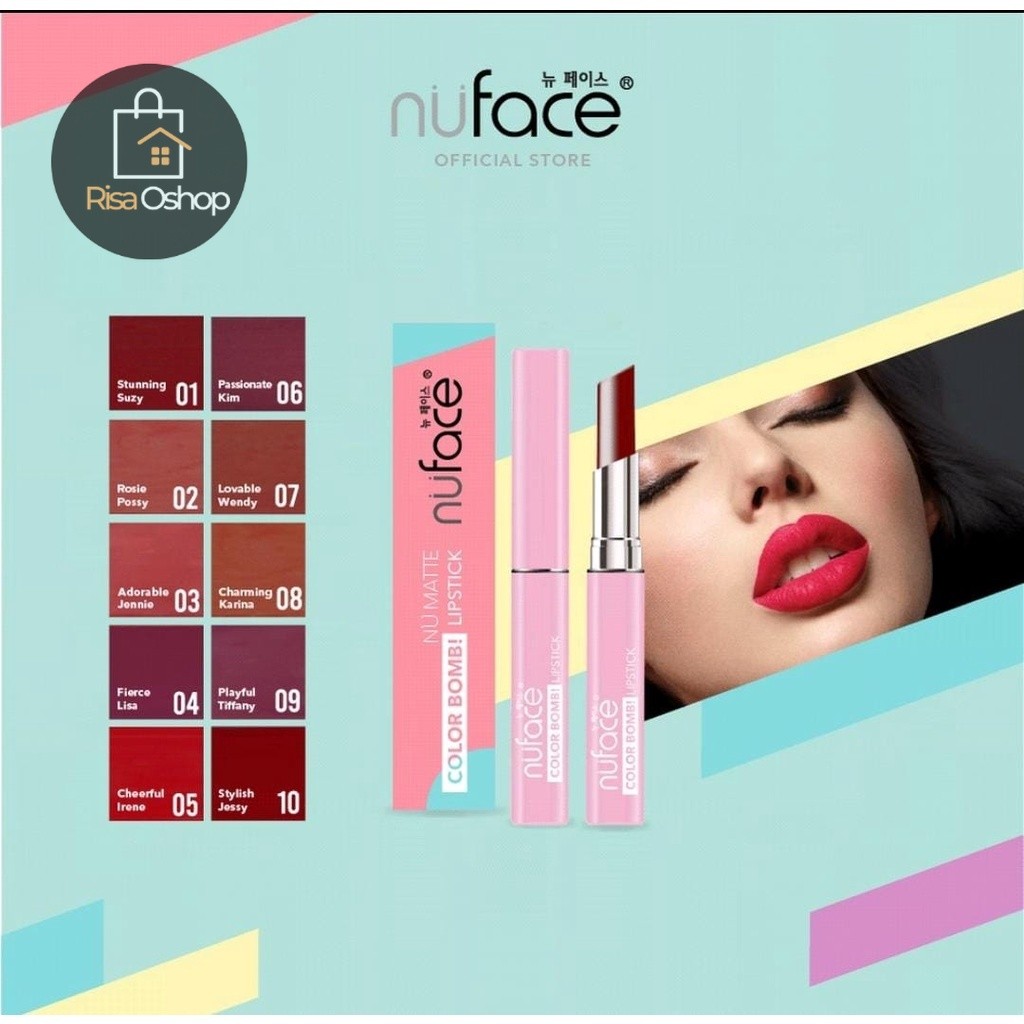RISAOSHOP LIPSTIK NUFACE/ LIP BOMB NUFACE/ NUFACE LIPSTIK