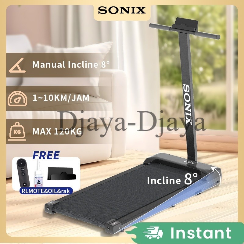 PromoSonix T Model Treadmill Incline Sport Treadmill Sudut 8 Sudut Electric Low Watt Dapat Dilipat R