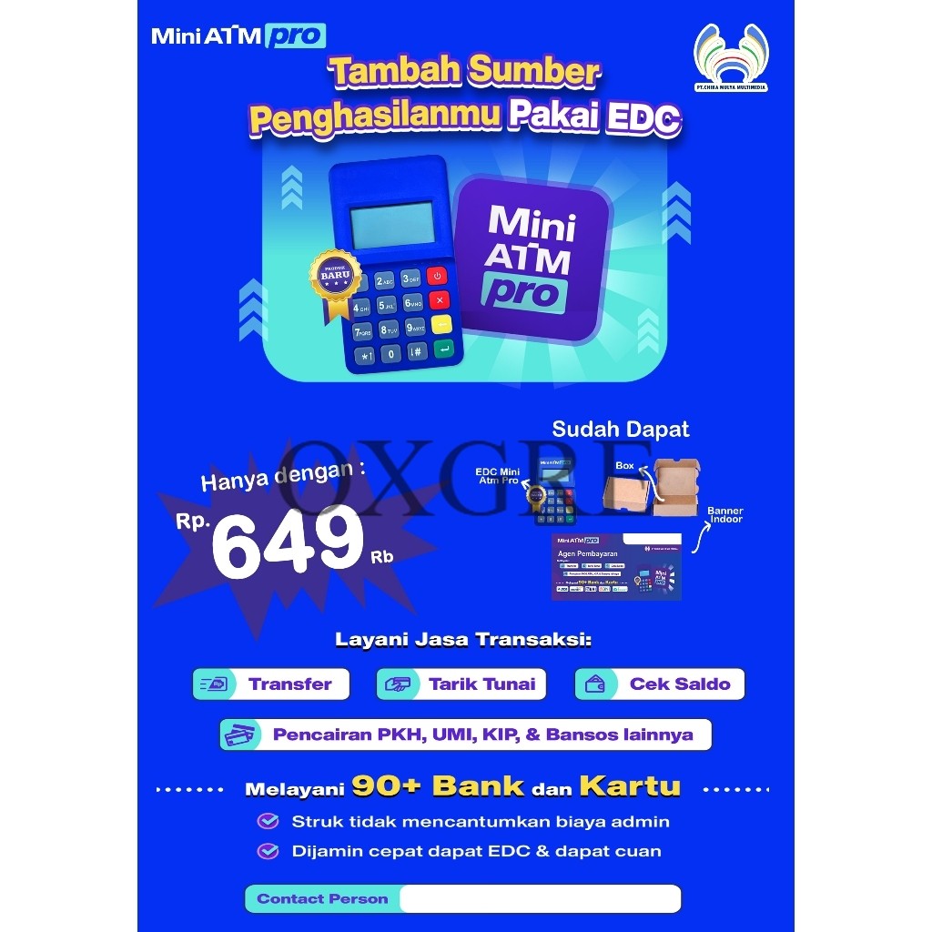 PromoMESIN EDC (MINI ATM PRO) TERMURAH (FREE BANNER)