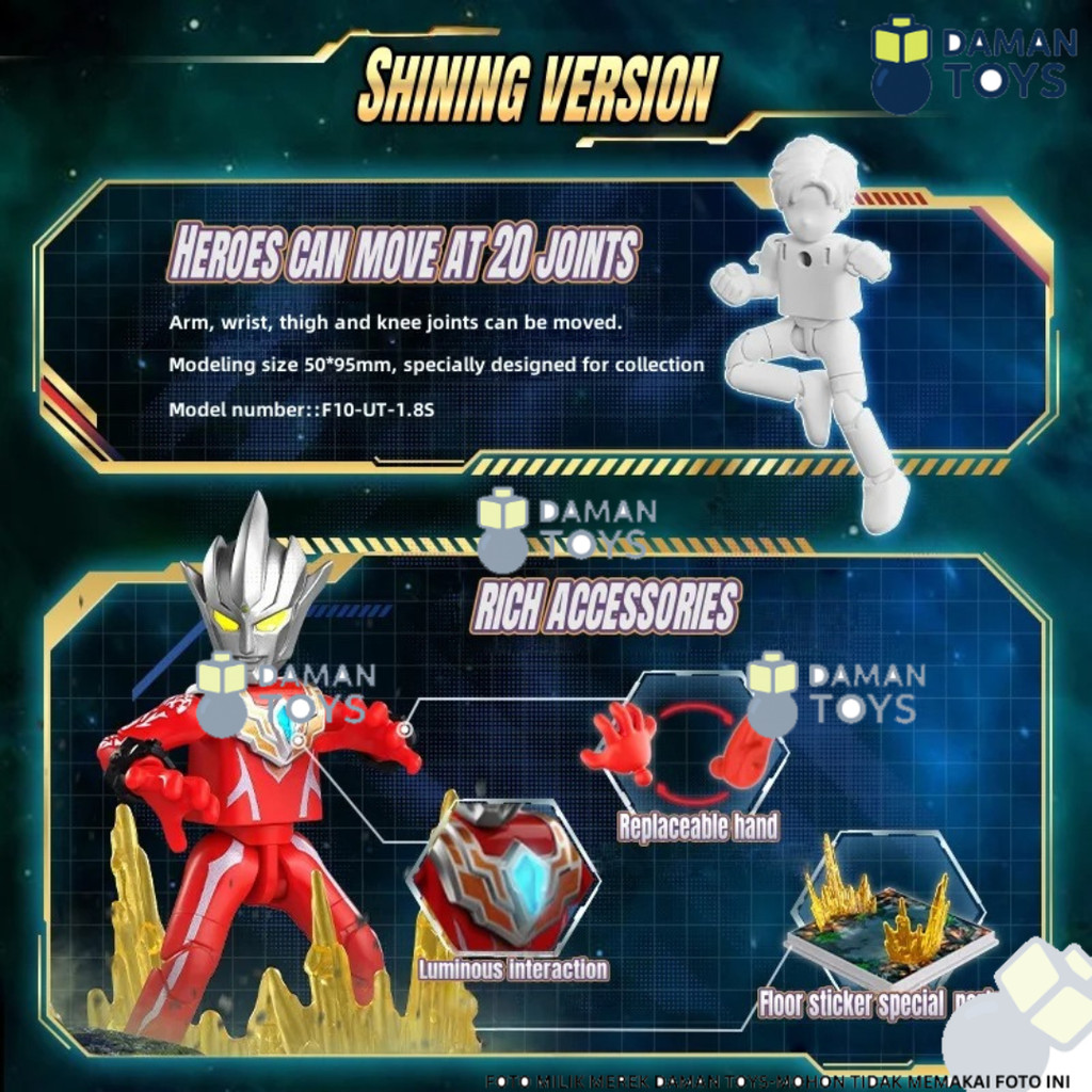 URBANZENT - Blind Box Blokees Ultraman Orb Zero Shining Version 11 Galaxy Fight