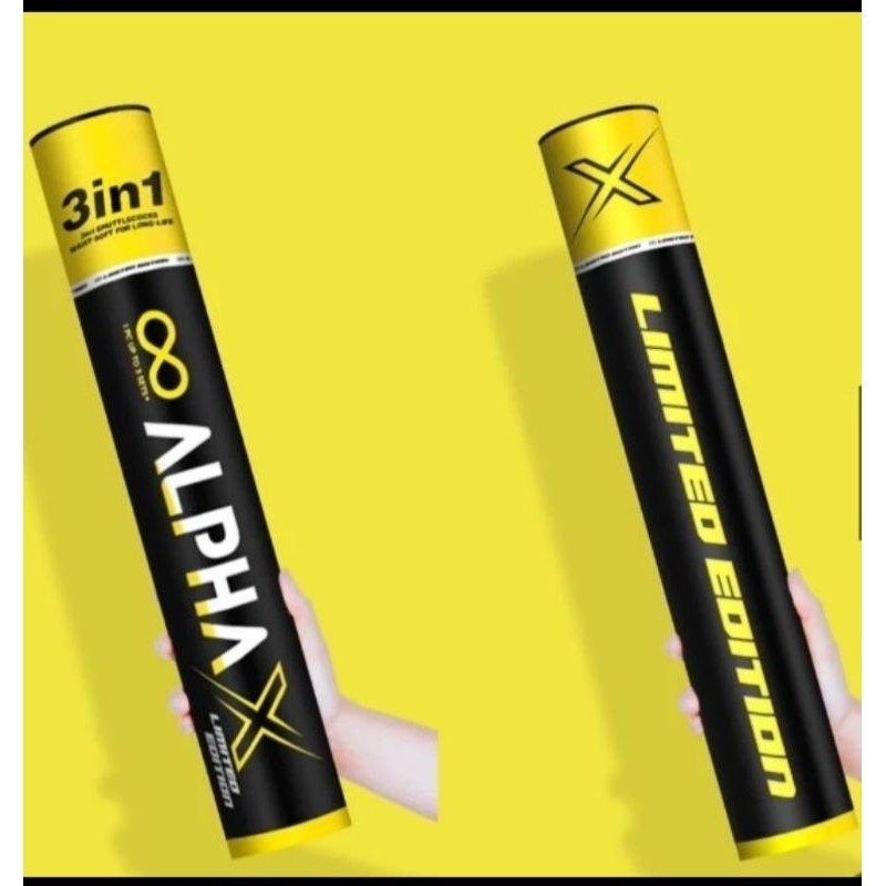 Shuttlecock Alpha X Limited Edition Yellow Badminton