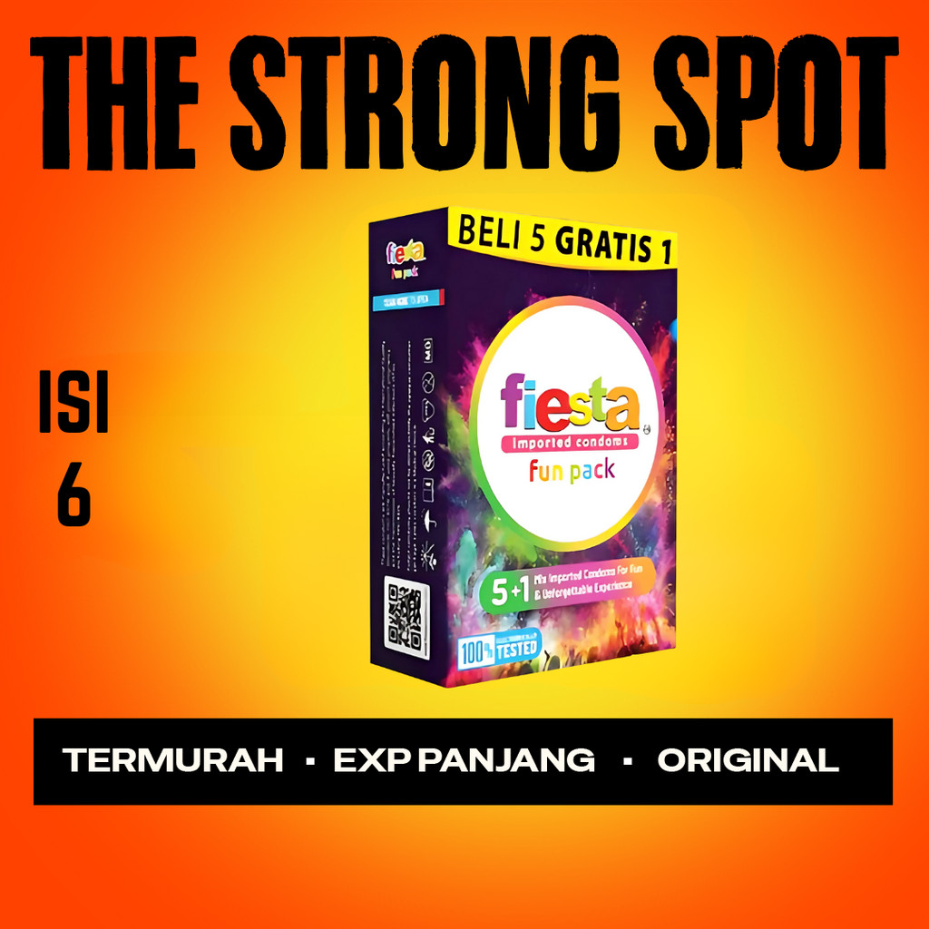 Privasi Aman Kondom Fiesta Fun Pack Isi 6 Pcs Termurah Dijamin Original Instant Bintaro