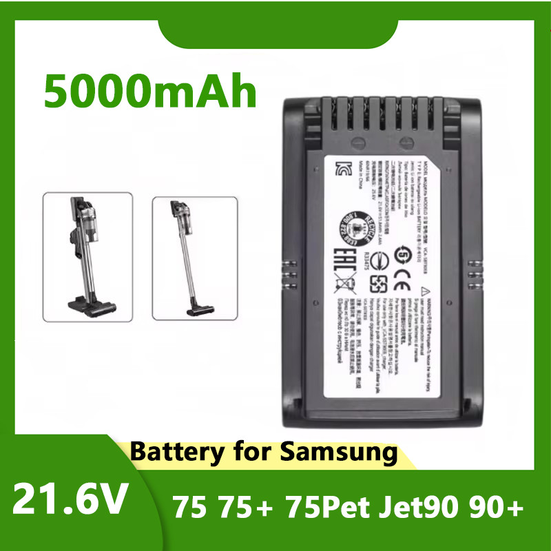 100% Original Sweeper Battery VCA-SBT90 for Samsung Vs9000 Jet90 Jet75 Jet90E VCA-SBT90 Cordless Han