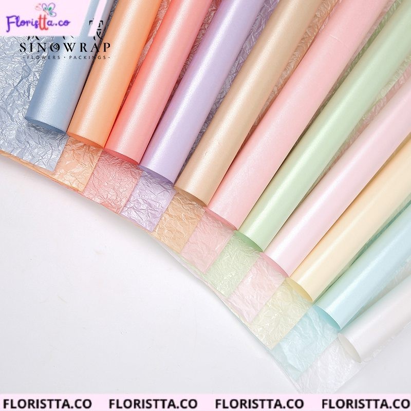 (20 Lembar) Termurah KERTAS BUKET SYDNEY / Kertas Buket kremes