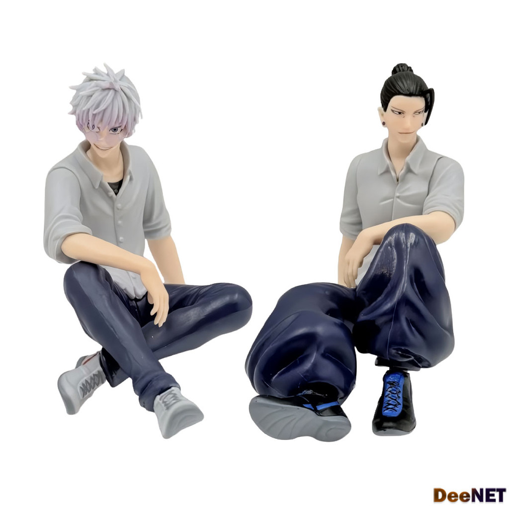 Gojo Satoru Geto Suguru Sitting Jujutsu Kaisen Action Figure PVC