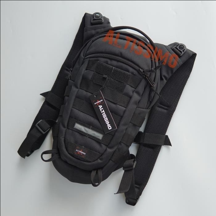 Tas Sepeda Tactical Army Ransel Polisi Militer Tentara Amunisi TNI Hydropack Altissimo - Hitam