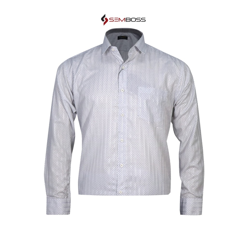 SEMBOSS Essential Kemeja Lengan Panjang Formal Kantor Bahan Katun 03