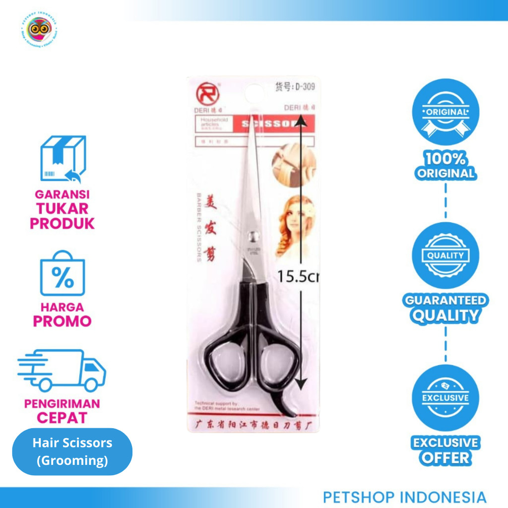 Hair Grooming Scissors - Gunting Polos Rambut Kucing Anjing