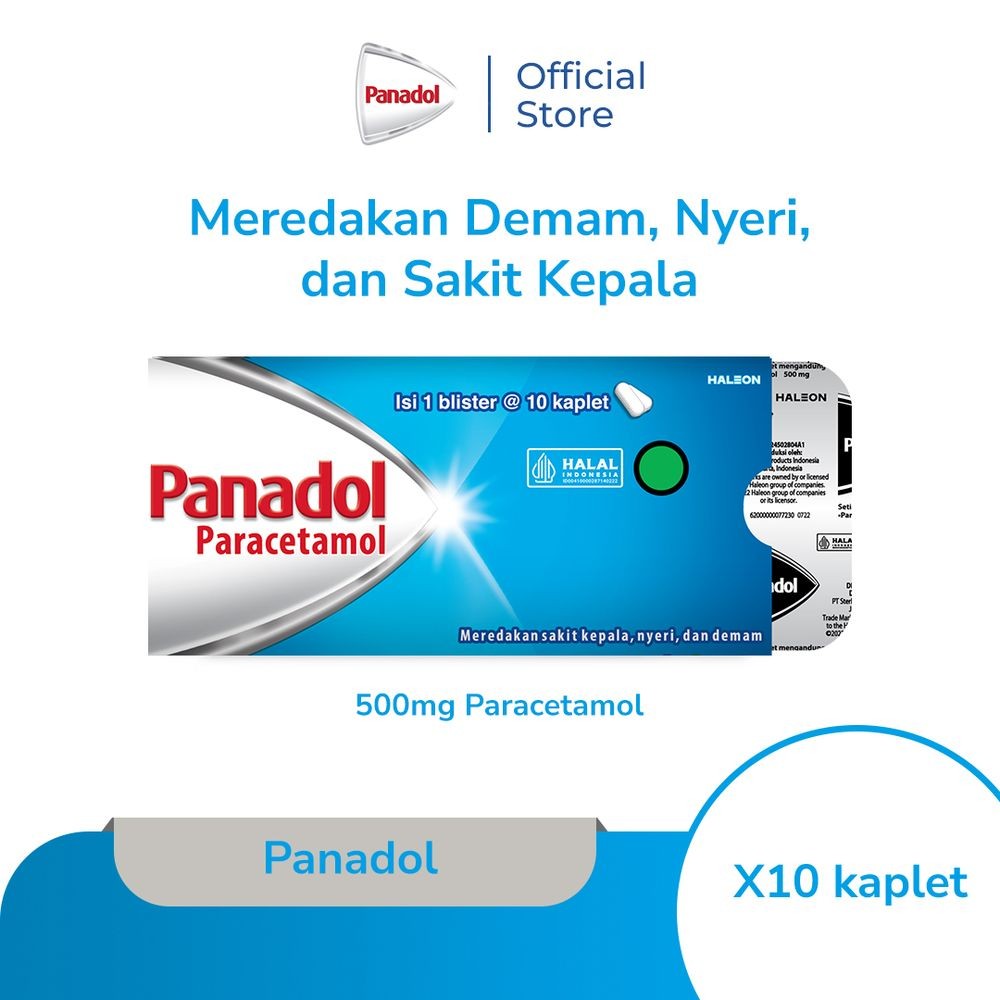 PANADOL OBAT SAKIT KEPALA CAPLET 10'S