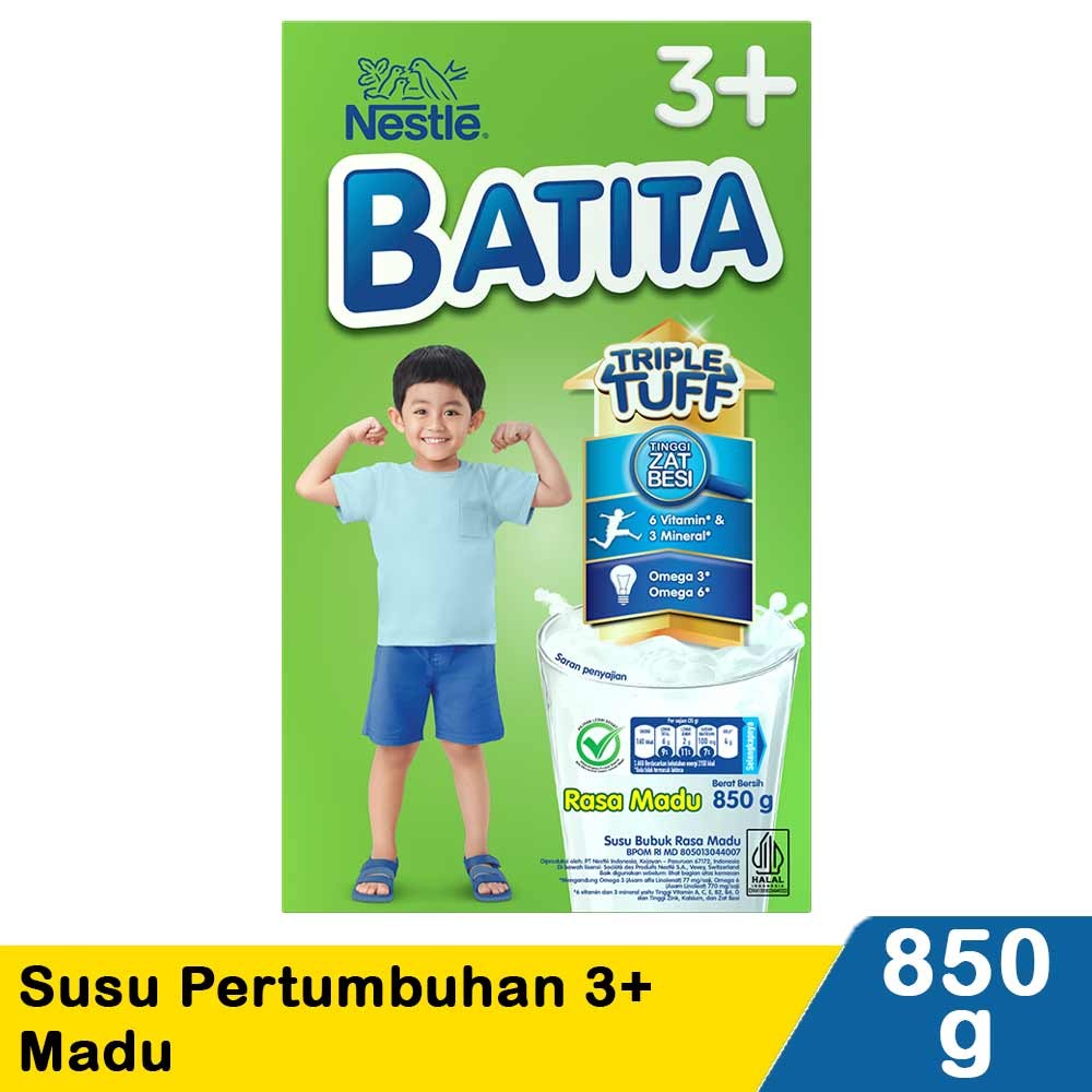 NESTLE BATITA3+ SUSU PERTUMBUHAN MADU 850g