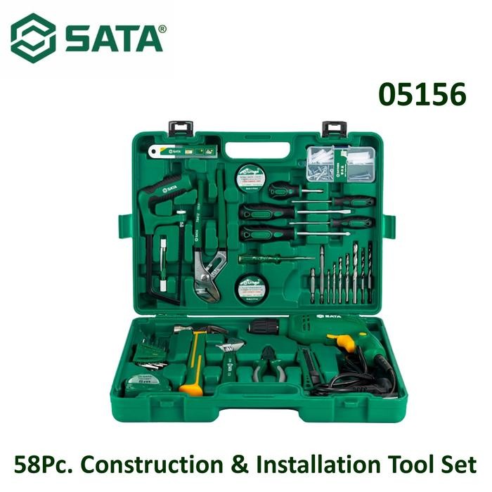 Sata 05156 - Tool Kit Set 58 Pcs Construction & Installation Tool Set Sata Tools
