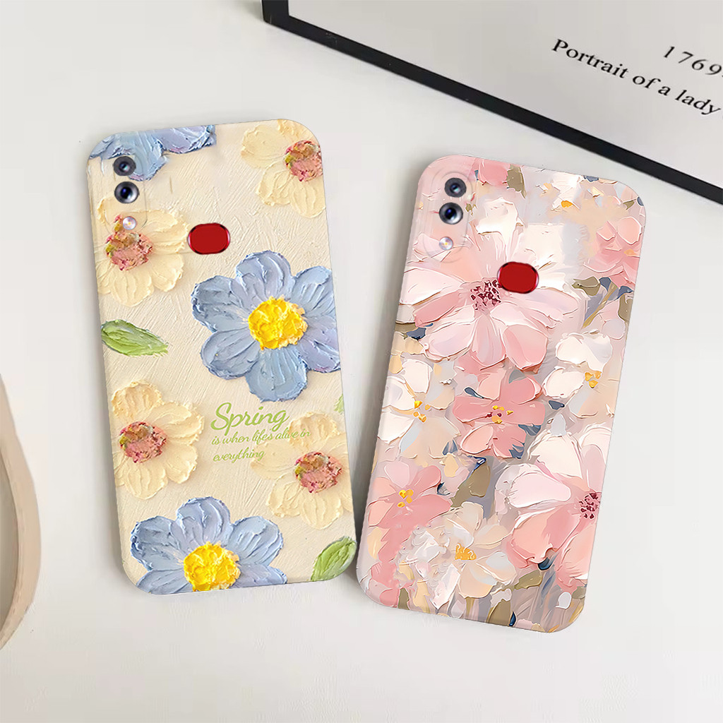 Samsung A10S A20 A20S A30 A30S A50S A50 A7 2018 A10 - Softcase Motif - Gambar Bunga - Silikon Tpu - 