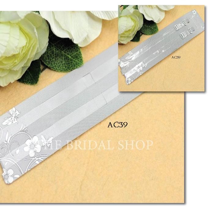 Tali Bra Wanita Transparan Bening Aksesoris BH Lingerie Silikon Premium AC39